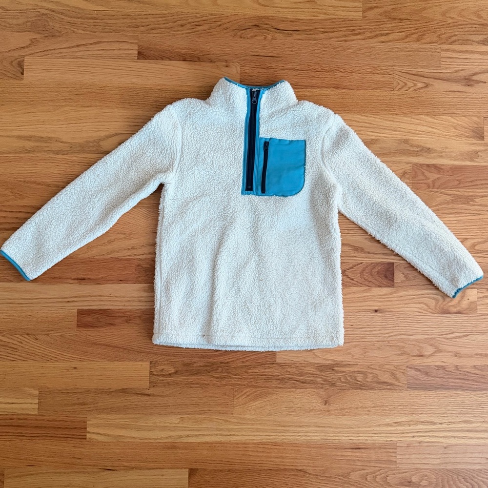 Cat & Jack Boys' Faux Shearling Quarter Zip Jacket - Picture 2 of 6